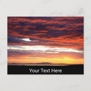 Sonnenuntergang auf Islay, Schottland Postkarte