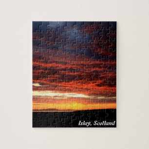 Sonnenuntergang auf Islay, Schottland Puzzle