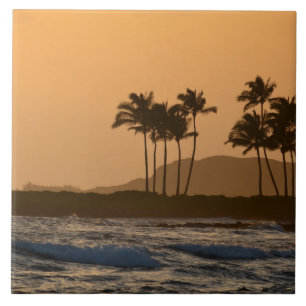 Sonnenuntergang auf Kauai Fliese