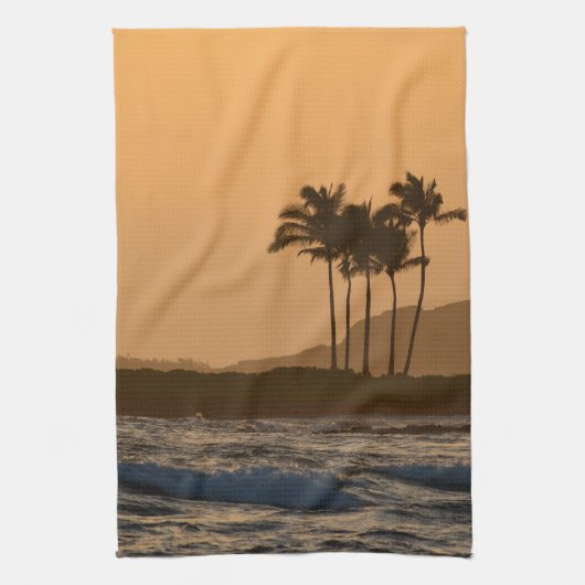Sonnenuntergang auf Kauai Handtuch (Vertikal)