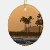 Sonnenuntergang auf Kauai Keramik Ornament (Links)