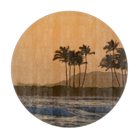 Sonnenuntergang auf Kauai Schneidebrett (Vorderseite)