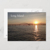 Sonnenuntergang auf Long Island Postkarte (Vorne/Hinten)