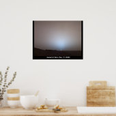 Sonnenuntergang auf Mars Poster (Küche)