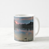 Sonnenuntergang auf Okavango, Botswana Kaffeetasse (VorderseiteRechts)