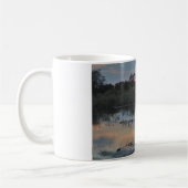 Sonnenuntergang auf Okavango, Botswana Kaffeetasse (Links)