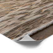 Sonnenuntergang auf Saint Cyr's Beach Foto - Seasc Poster (Ecke)