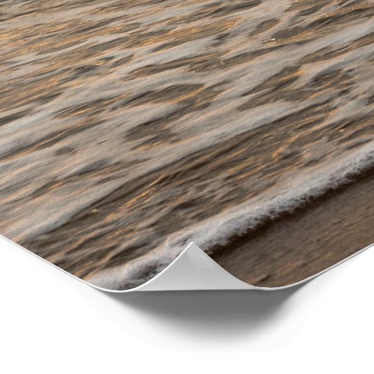 Sonnenuntergang auf Saint Cyr's Beach Foto - Seasc Poster (Ecke)