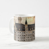 Sonnenuntergang auf Schloss Neuschwanstein, Deutsc Kaffeetasse (Vorderseite Links)