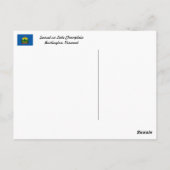 Sonnenuntergang auf See Champlain Burlington Postkarte (Rückseite)