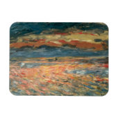 Sonnenuntergang auf See durch Pierre Renoir, Vinta Magnet (Horizontal)