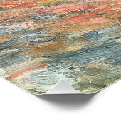 Sonnenuntergang auf See durch Pierre Renoir, Vinta Poster (Ecke)