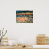 Sonnenuntergang auf See durch Pierre Renoir, Vinta Poster (Küche)