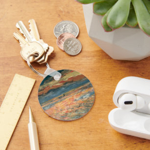 Sonnenuntergang auf See durch Pierre Renoir, Vinta Schlüsselanhänger