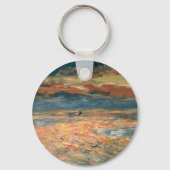 Sonnenuntergang auf See durch Pierre Renoir, Vinta Schlüsselanhänger (Rückseite)
