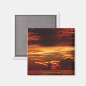 Sonnenuntergang auf See Magnet (Vorderseite/Rückseite)