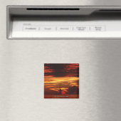 Sonnenuntergang auf See Magnet (In Situ (Geschirrspüler))