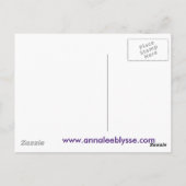 Sonnenuntergang auf See Postkarte (Rückseite)