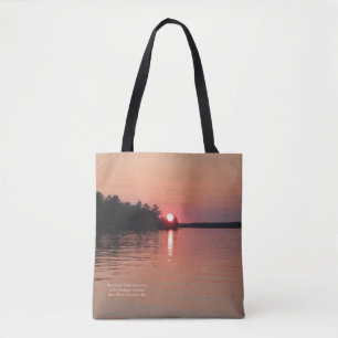 Sonnenuntergang auf SeeVermilion Tasche