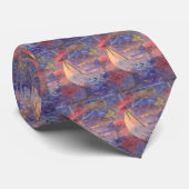 Sonnenuntergang auf stürmischer SeeKrawatte Krawatte (Gerollt)