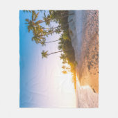 Sonnenuntergang auf tropischer Dominikanischer Fleecedecke (Vorderseite)