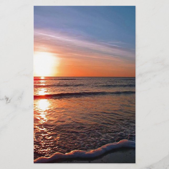 Sonnenuntergang auf Wasser (Vorderseite)