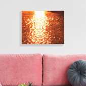 Sonnenuntergang auf Wasser Leinwanddruck (Insitu (Wohnzimmer))