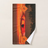 Sonnenuntergang Auge 2106 Badhandtuch Set (Handtuch)