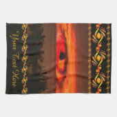 Sonnenuntergang Auge 2106 Geschirrtuch (Horizontal)