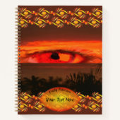 Sonnenuntergang Auge 2106 Notizblock (Vorderseite)