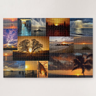 Sonnenuntergang aus der ganzen Welt - 20x30 Zoll Puzzle