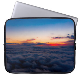 Sonnenuntergang aus der Luft über den Blauen Ridge Laptopschutzhülle
