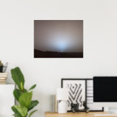 Sonnenuntergang aus Mars Poster (Heimbüro)