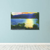 Sonnenuntergang Aussicht auf den Aussichtsberg Leinwanddruck (Insitu (Holzboden))