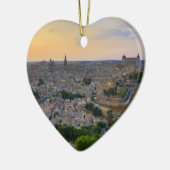 Sonnenuntergang Aussicht auf Toledo Spanien Keramikornament (Links)
