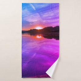 Sonnenuntergang Badehandtuch