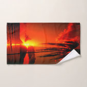 Sonnenuntergang Badhandtuch Set (Handtuch)