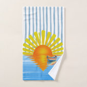 Sonnenuntergang Badhandtuch Set (Handtuch)