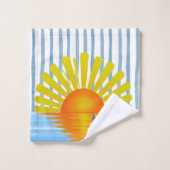Sonnenuntergang Badhandtuch Set (Waschlappen)