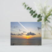 Sonnenuntergang Bali Postkarte (Stehend Vorderseite)