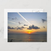 Sonnenuntergang Bali Postkarte (Vorne/Hinten)