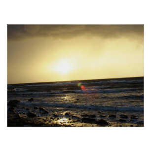 Sonnenuntergang Baltische See Poster