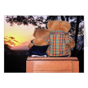 Sonnenuntergang-Bärnkarte