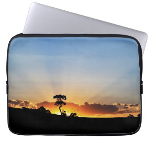Sonnenuntergang-Bauernhof Londrina Laptopschutzhülle