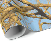 Sonnenuntergang-Baum-Packpapier Geschenkpapier (Rolleneckpunkt)