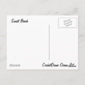 Sonnenuntergang Beach CricketDiane Ocean Art Postkarte (Rückseite)