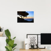 Sonnenuntergang, Beach House, Cliff Poster (Heimbüro)