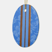 Sonnenuntergang Beach Vintag Surfboard Ornament (Links)