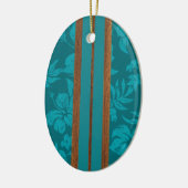 Sonnenuntergang Beach Vintag Surfboard Ornament (Links)