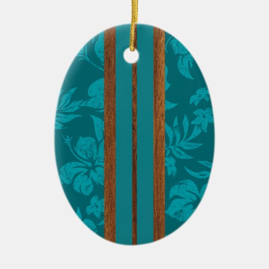 Sonnenuntergang Beach Vintag Surfboard Ornament (Vorne)